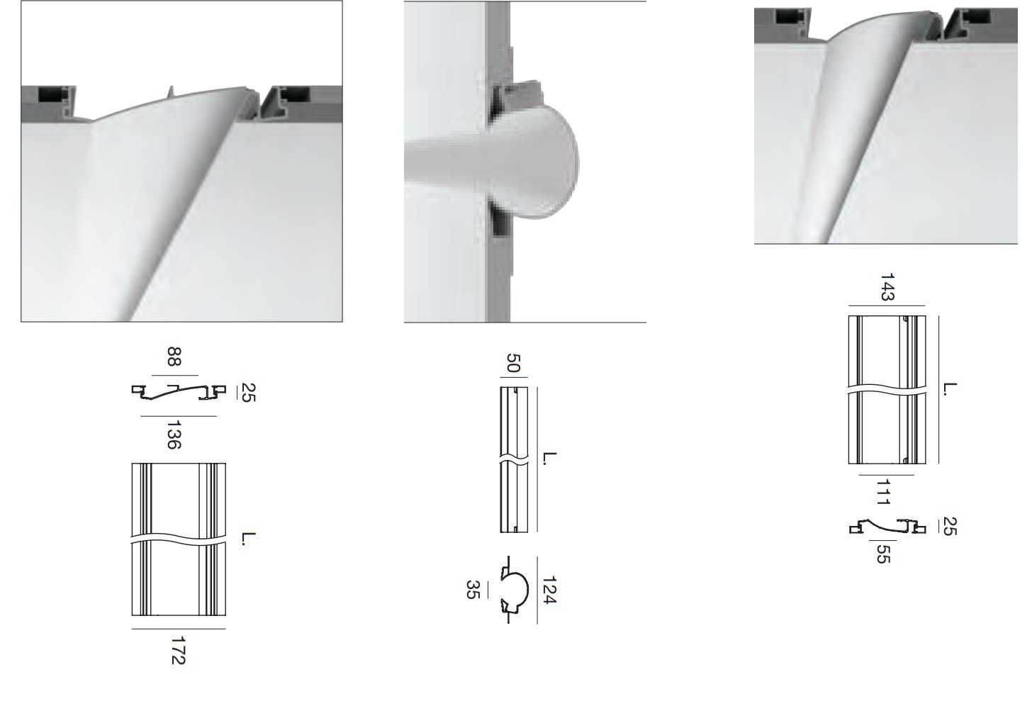 Profil LED Wpuszczany. Oświetlenie sufitowe,ambient. i-LED Linea Light