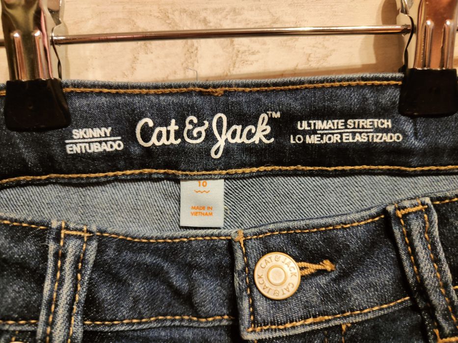 Jeansy 128/134 Cat & Jack nowe