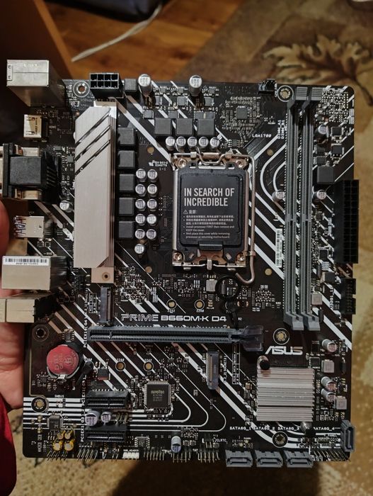 Материнська плата Asus PRIME B660M-K D4 Процесор i3 12100f 4.3 ГГц