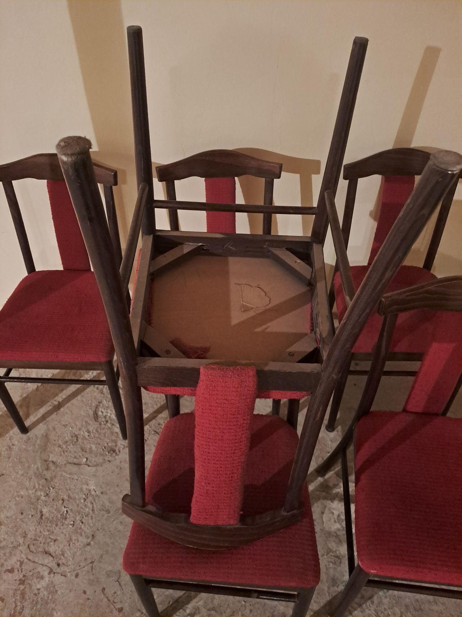 Zestaw 6 krzeseł krzesła stołowe krzesła do jadalni krzesła na działkę