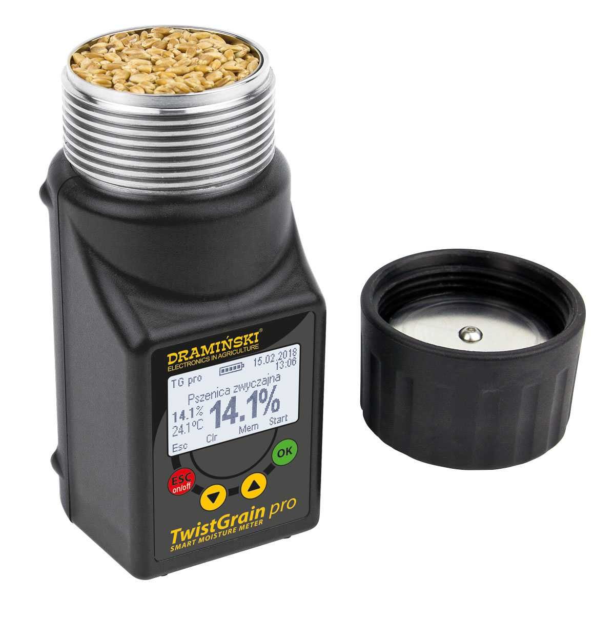 Wilgotnościomierz do ziarna, tester zboża DRAMIŃSKI Twist Grain pro