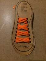 Оранжевые шнурки FLO