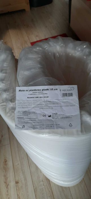 Materac piankowy Halcamp, gładki H2, 198x90x10 cm, NOWY, NIEUŻYWANY