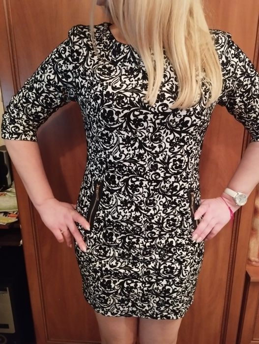 Платье туника с карманами. Торг.