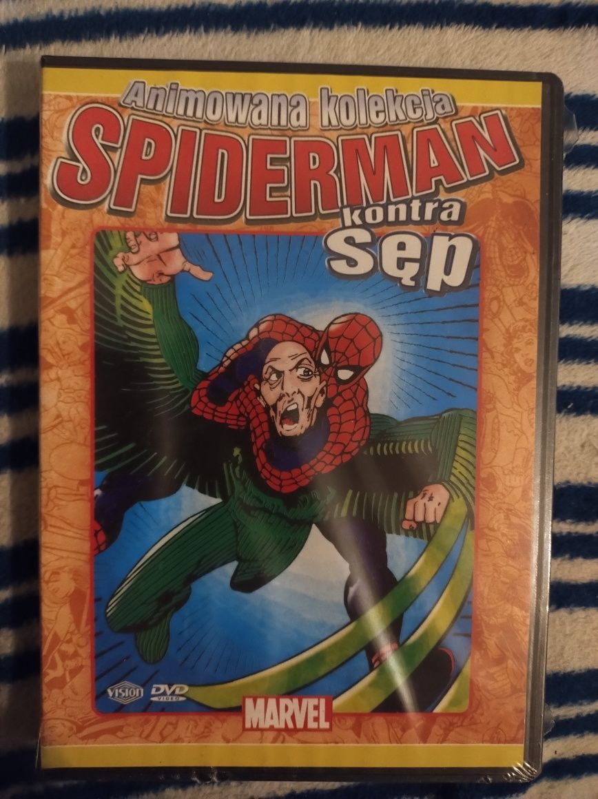 Film animowany DVD Nowy zafoliowany SpiderMan kontra Sęp