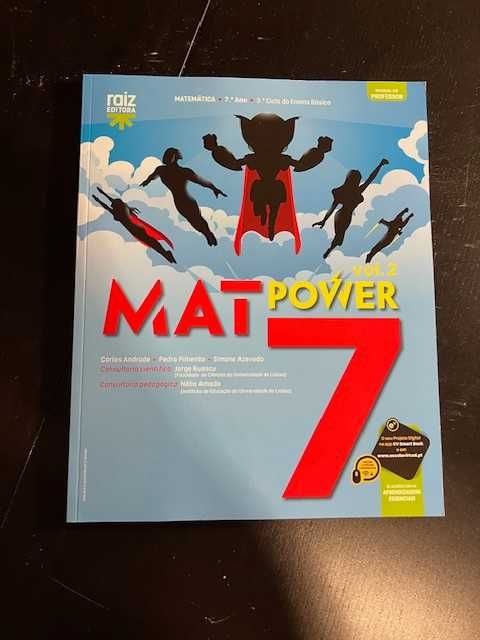 "MatPower 7" - Matemática - 7º ano – NOVO - PROJECTO PROFESSOR