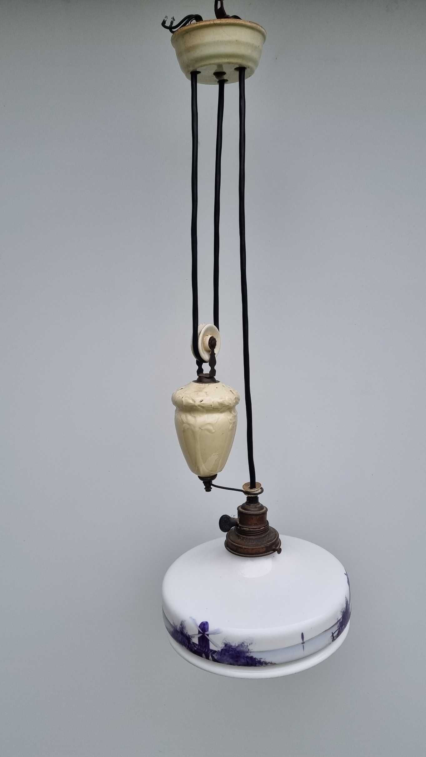 Lampa kuchenna ceramiczna z przeciwwagą Art Deco Design