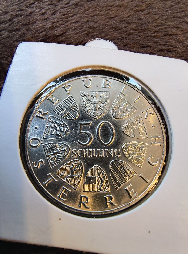 50 schilling 1966 srebro