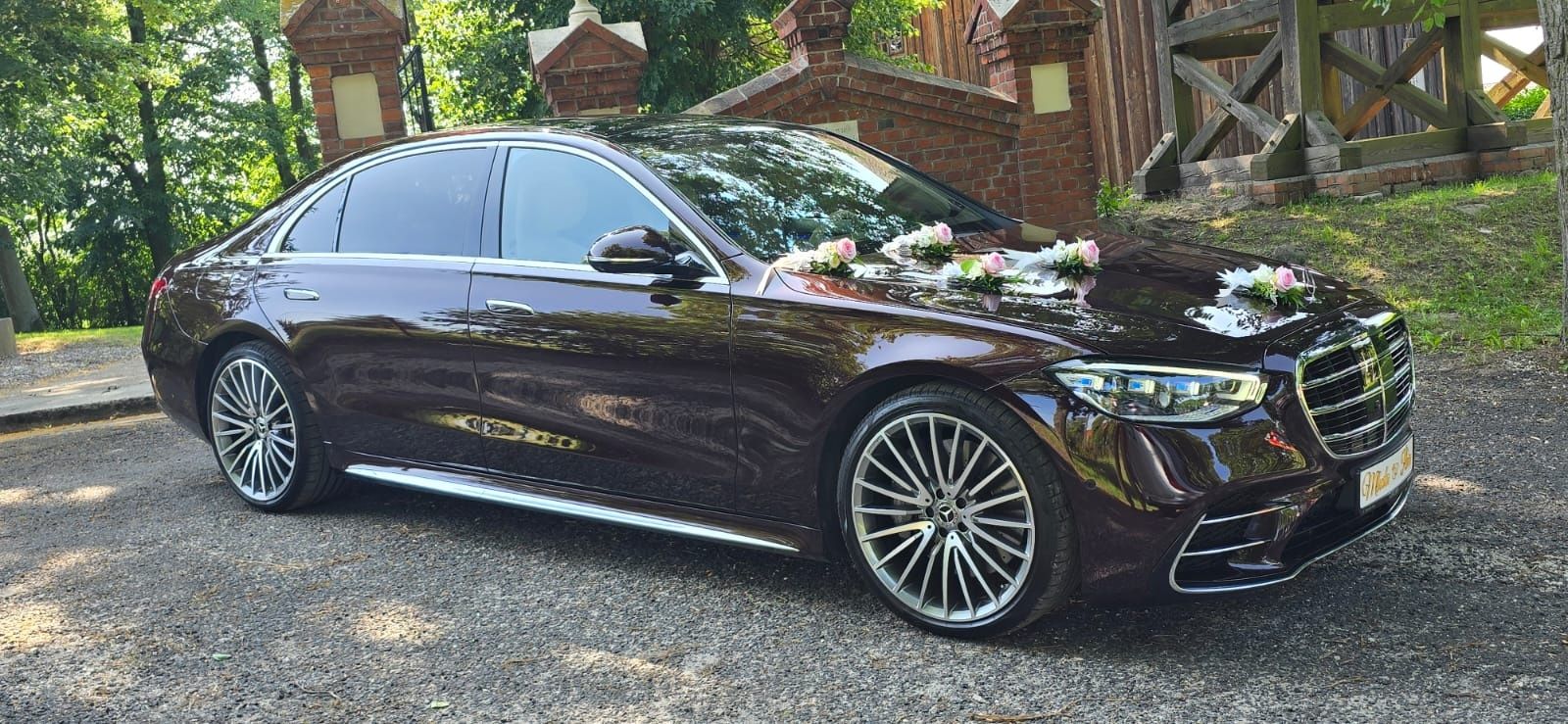 Mercedesem S auto do Ślubu