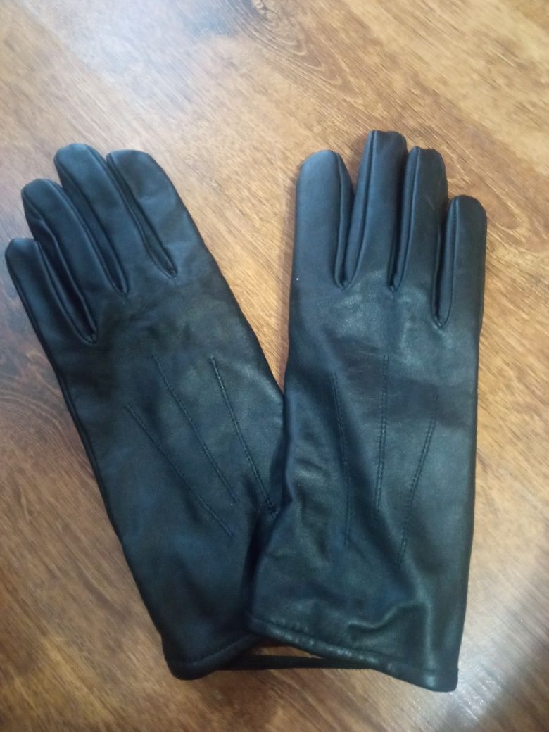 Wojskowe rękawiczki zimowe skórzane roz. 22
