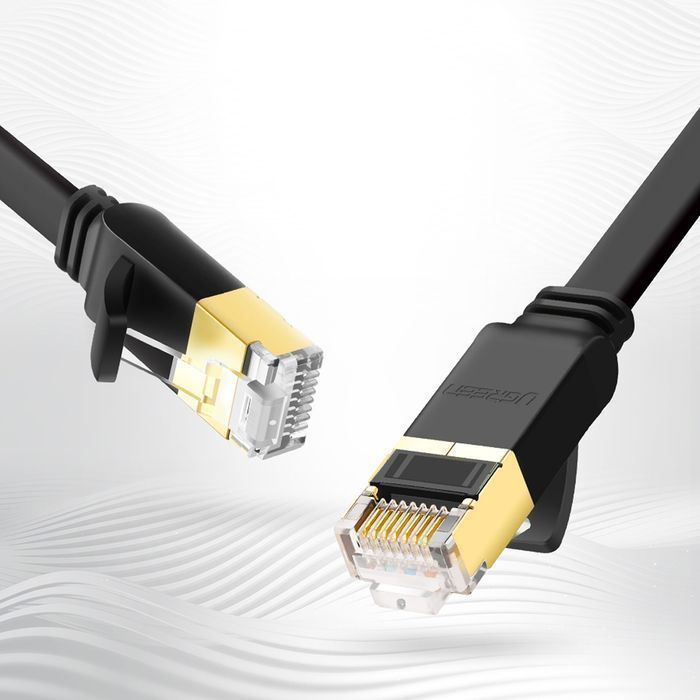 Kabel Sieciowy Ethernet Ugreen Cat.7 10Gb/s 0.5M Czarny