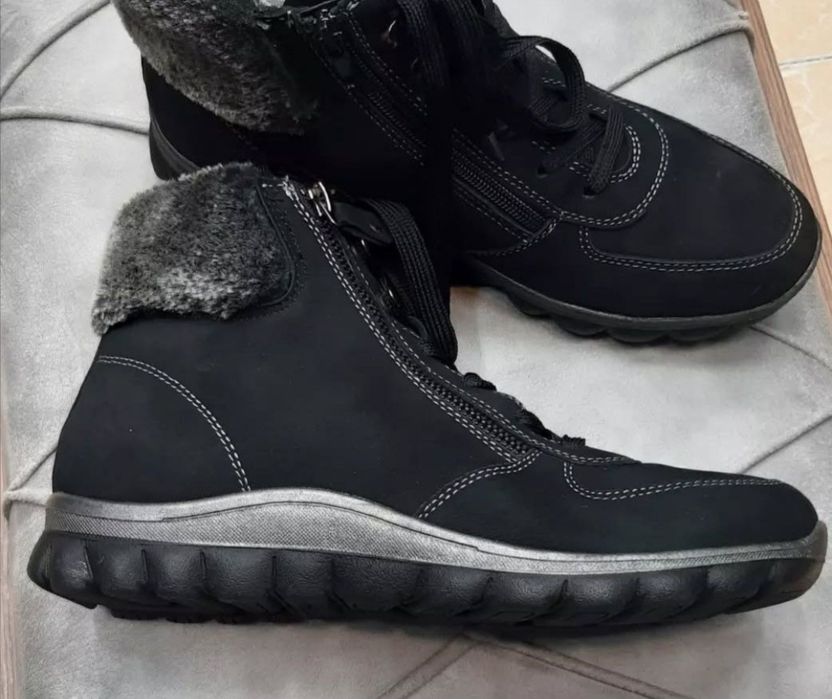 Кожаные зимние ботинки женские фирмы Medicus