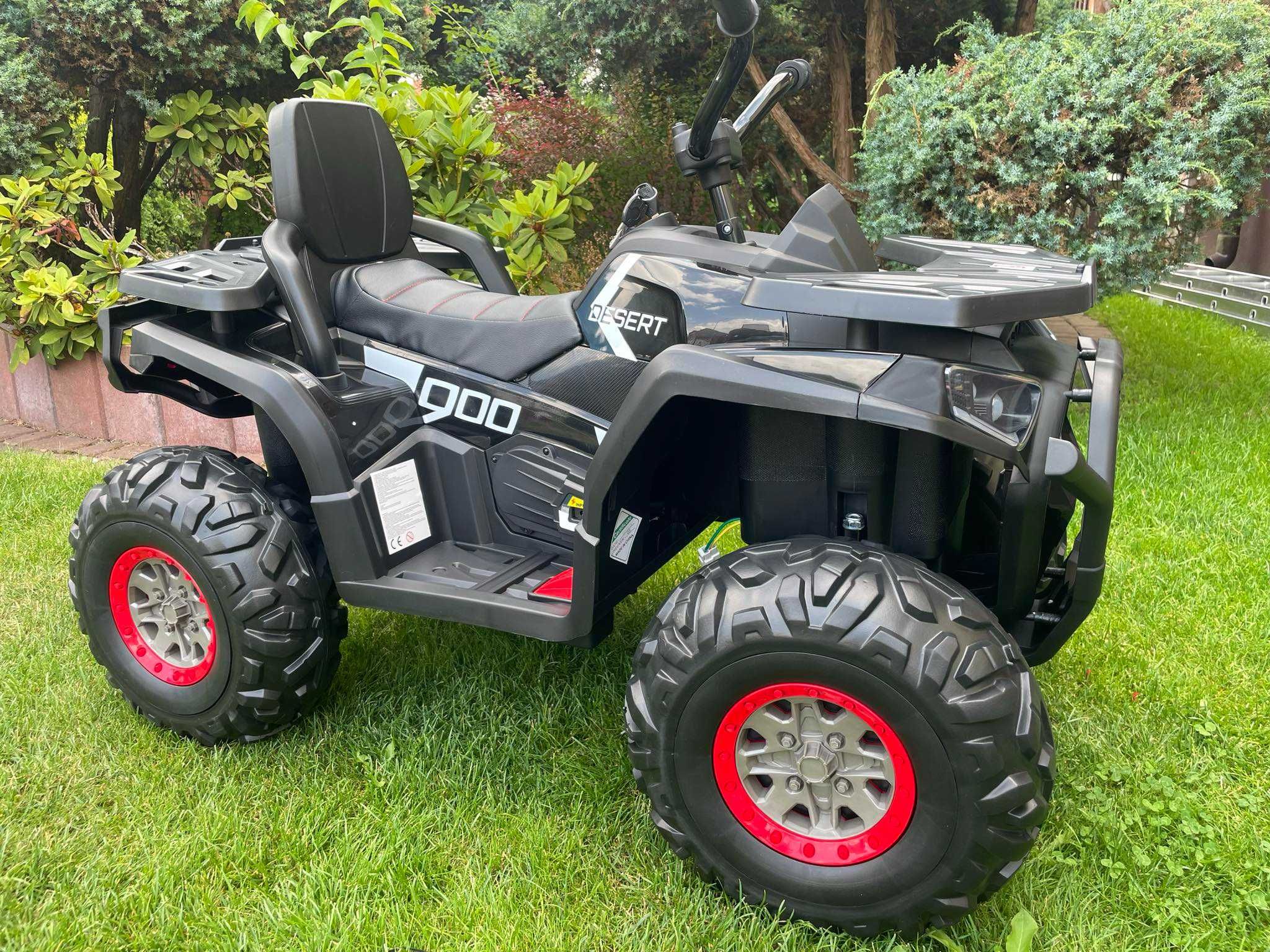 NOWY DUŻY Quad na Akumulator XMX607 4x45 Wat 12V + PILOT + USB + SKÓRA