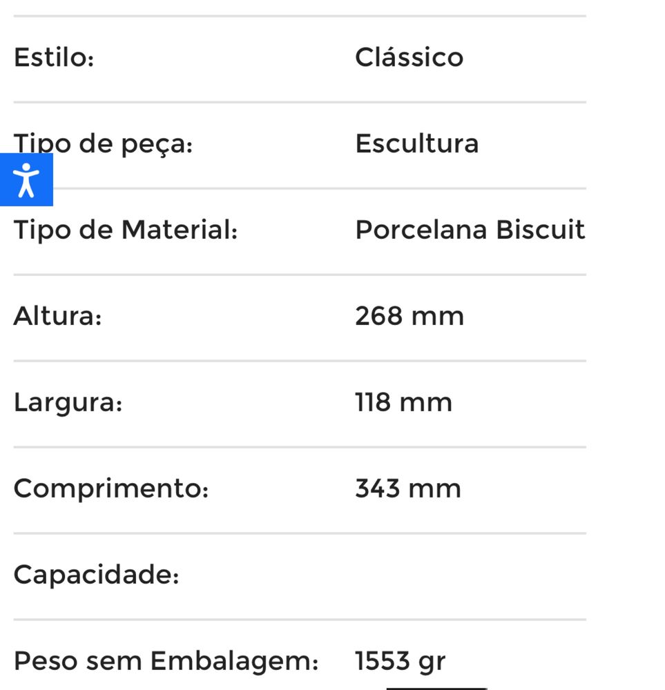 Escultura Vista Alegre Cavalo Biscuit