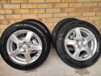 Koła aluminiowe 15' 4x100 z oponami letnimi + Zestaw zimowek