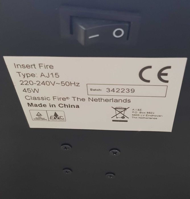 braseiro decorativo eléctrico novo