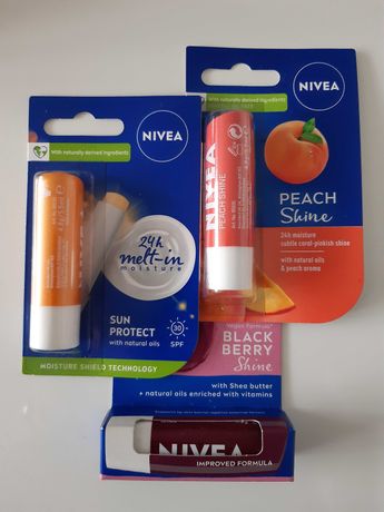 Nivea: 3 balsamy do ust