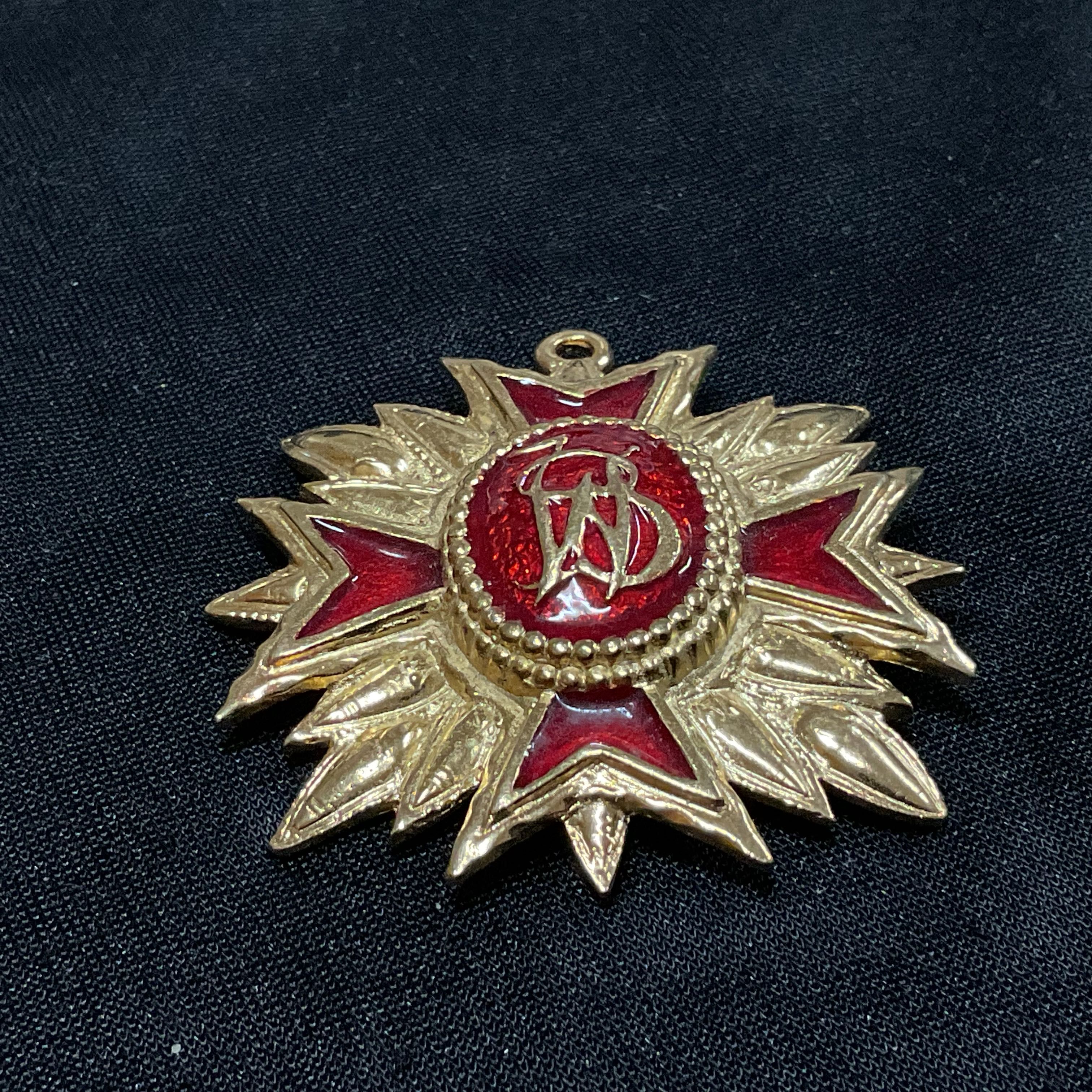 Medalha pendente peça vintage 5,5 cm