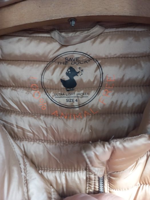 Duck kurtki damska beżowo- złota Nowa s/m