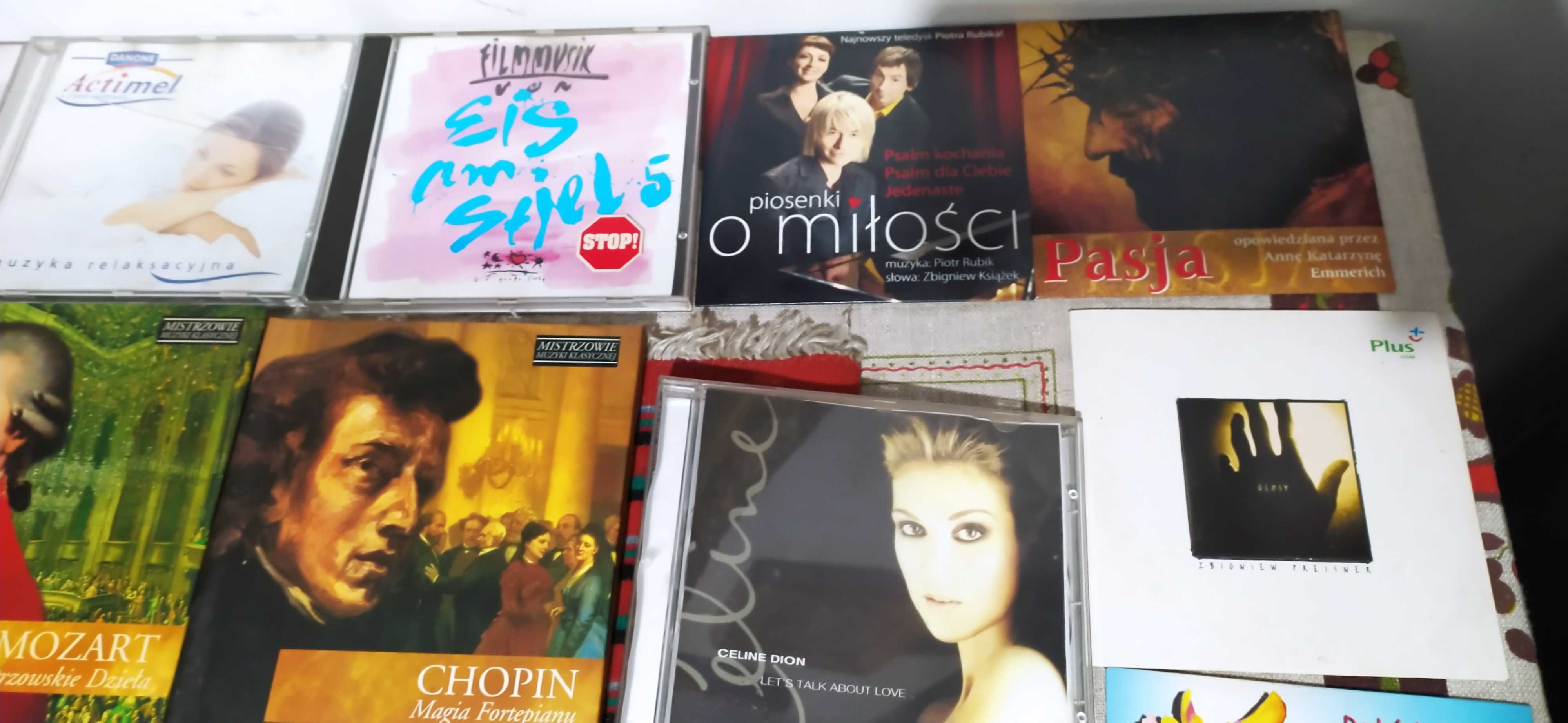 Płyty CD z muzyką Celine Dion Mozart Chopin Budka Suflera Beatles Eros