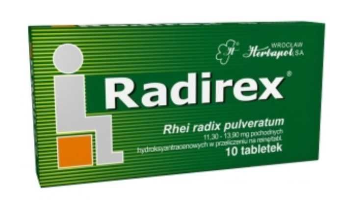 RADIREX - проти закрепів. Фітопрепарат. Польща.( 10 табл.)