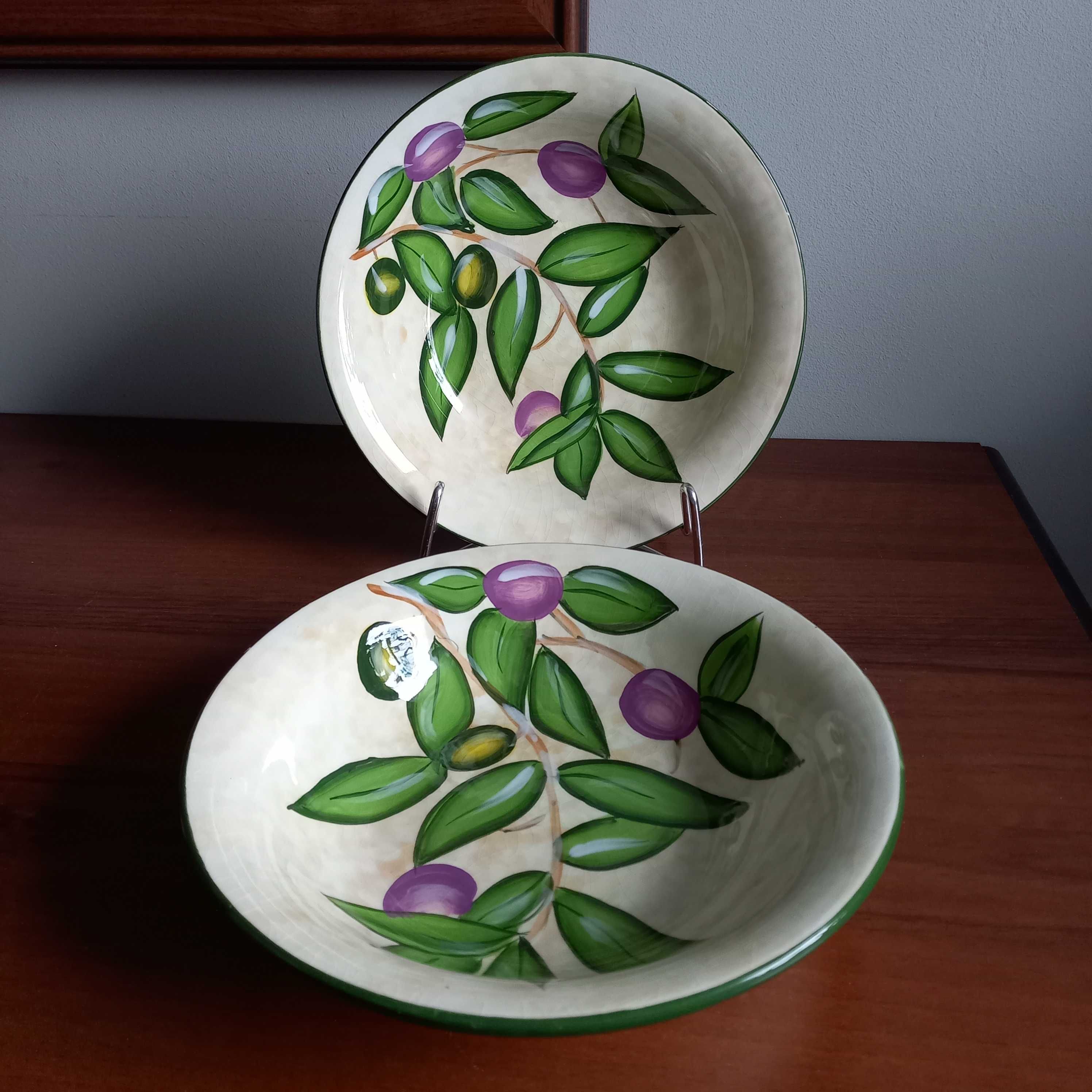 Porcelana kolorowe miski 2 sztuki