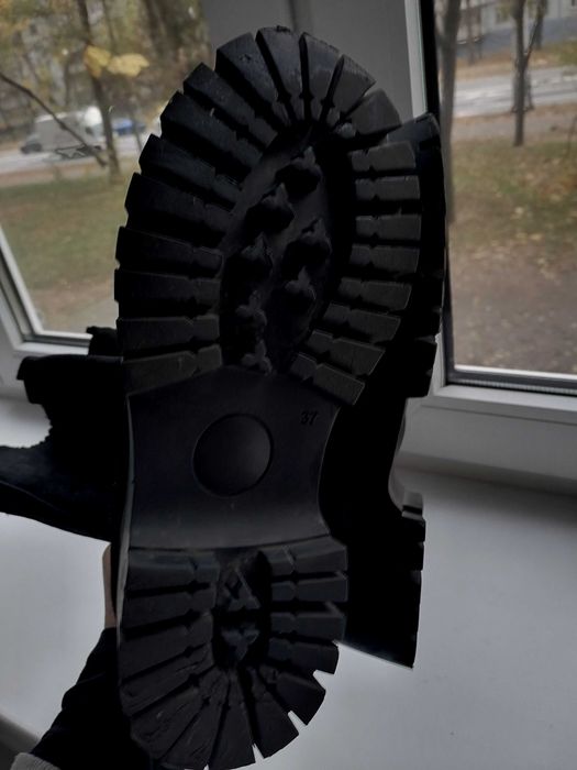 Сапоги замша тракторная подошва