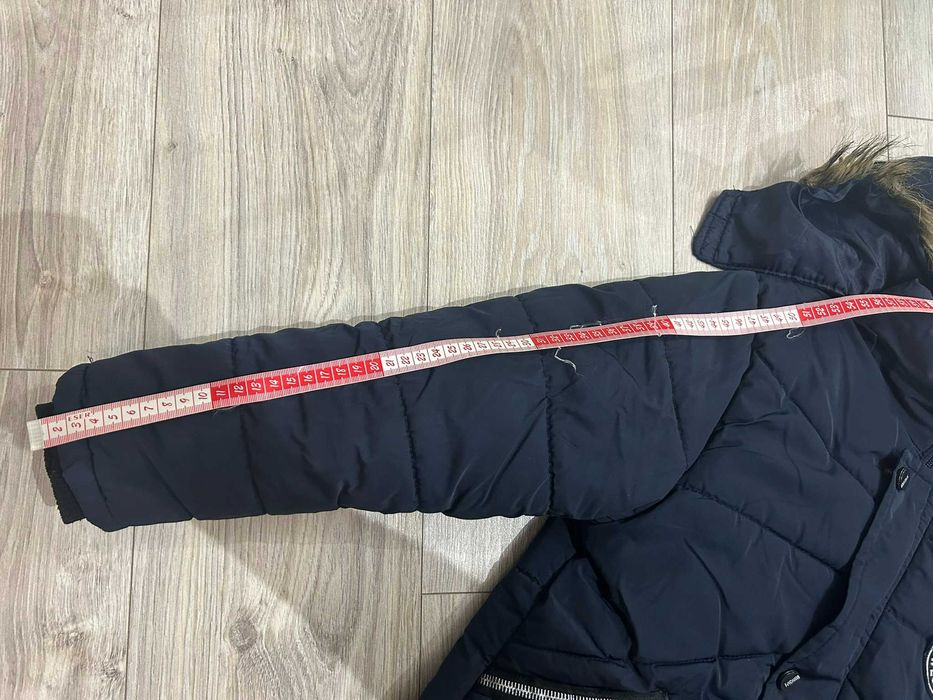 Теплий пуховик зимова куртка для хлопчика 10-12 років (136см)