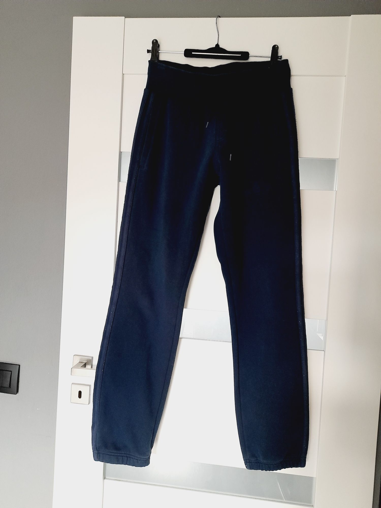 Adidas joggery bawełniane pasy strips climacool Climawarm dresy jogger