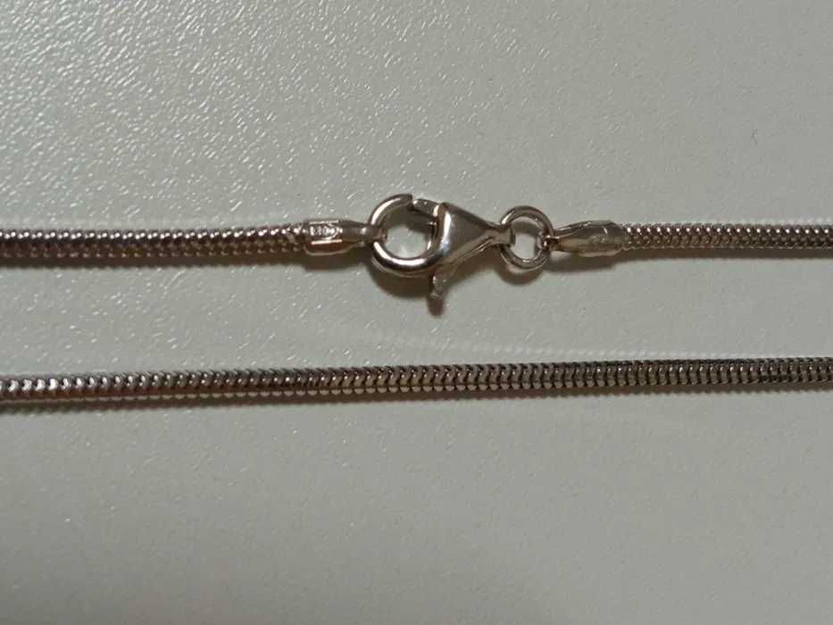 Rodowana bransoletka żmijka linka 18 cm Srebro 925