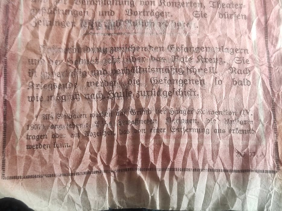 List żelazny - Passierschein» - ZG 37 A. Ulotka,