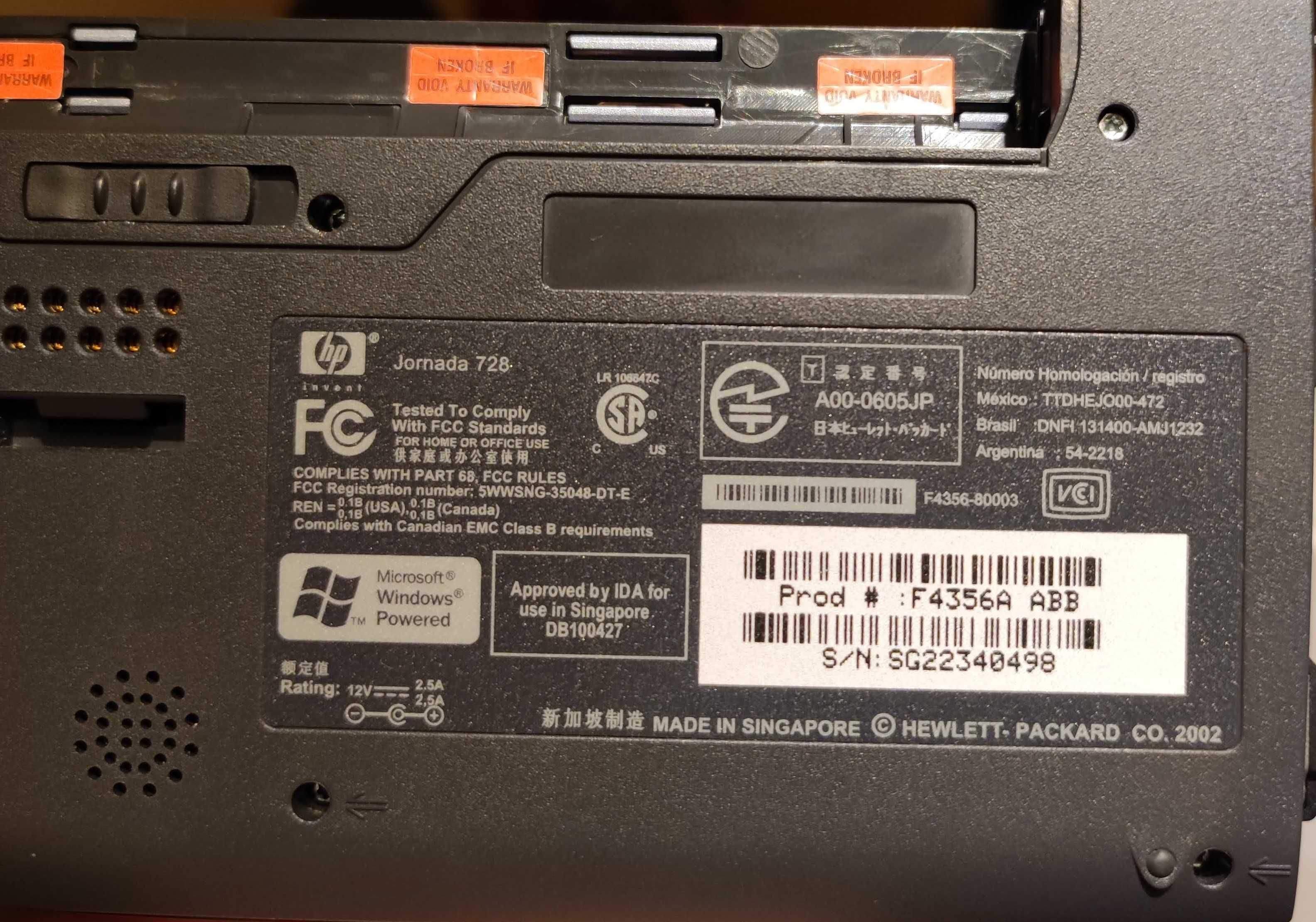 PDA Palmtop HP Jornada 728 NOWE, PUDEŁKO