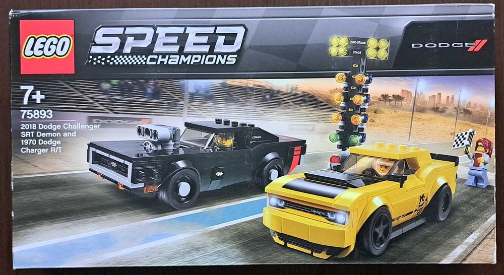 LEGO 75893 Speed Champions Dodge Challenger SRT Demon i Dodge Charger