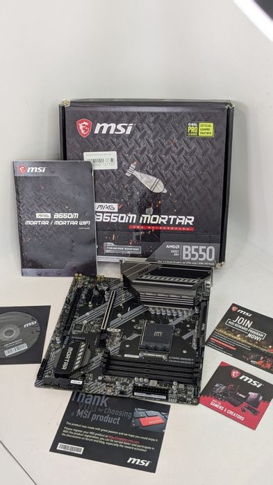 Материнська плата MSI MAG B550M Mortar (sAM4\PCI-Ex16) Гарантія