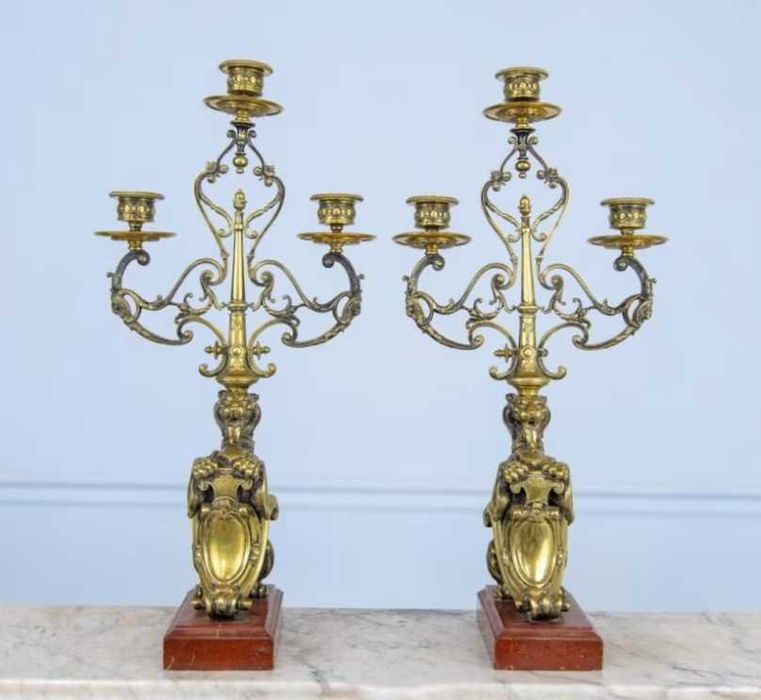 Антикварні підсвічники, канделябри, подсвечники, кандилябры