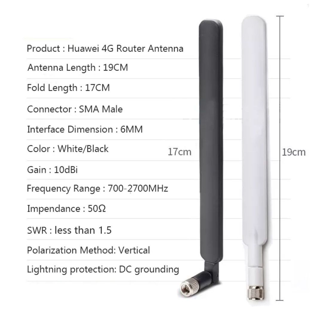 Антена 4G LTE 10 dBi SMA Male 700-2700 MHz