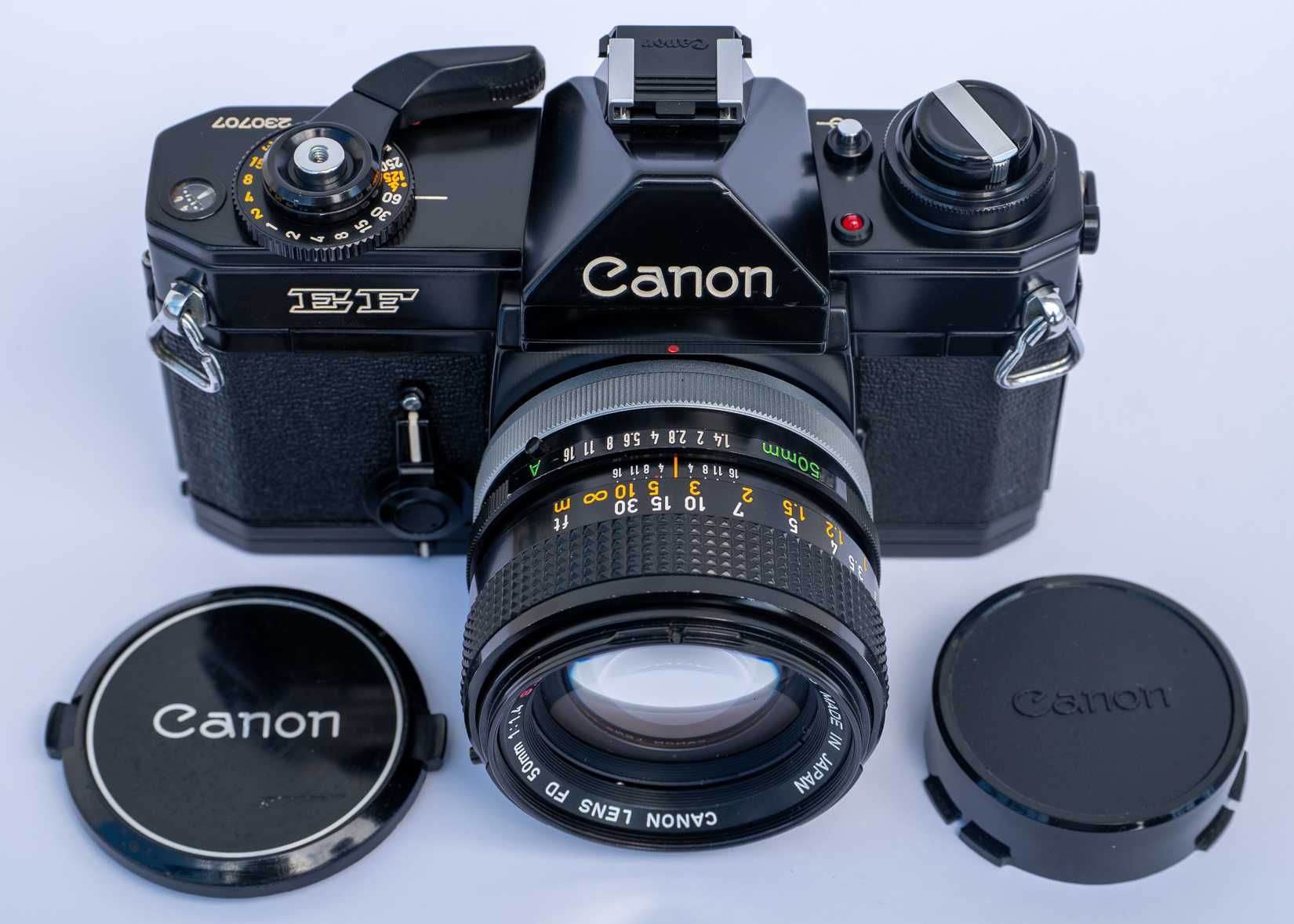Aparat CANON EF (FD) + obiektyw 1,4/50 SSC- IGŁA STAN!