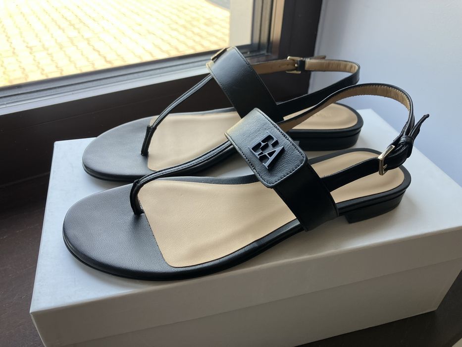 Emporio Armani luksusowe wloskie japonki / klapki skorzane New 38/39