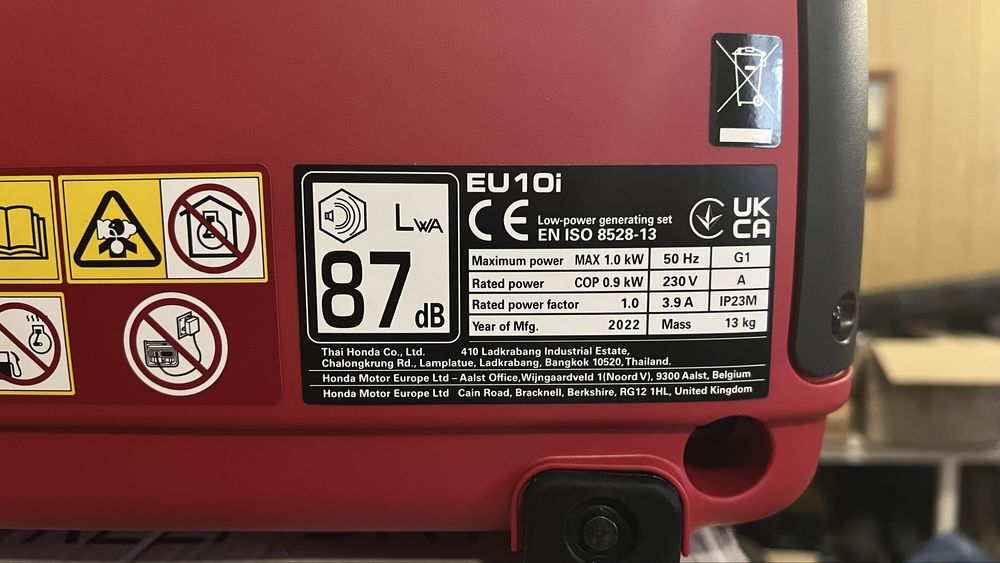 Генератор Honda eu10i