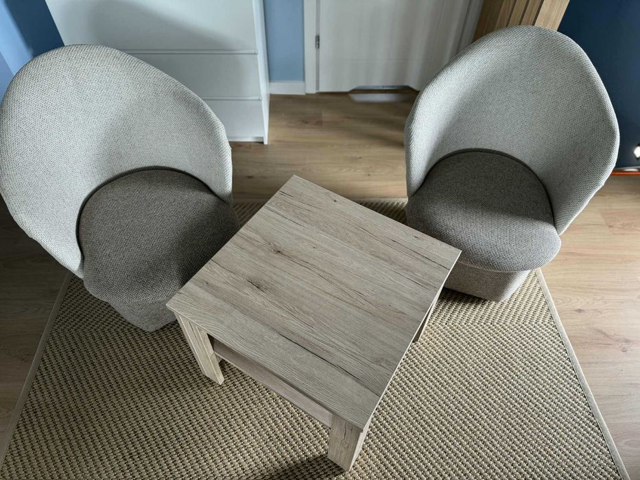 Dwa fotele + stolik kawowy Nowoczesny Komplet