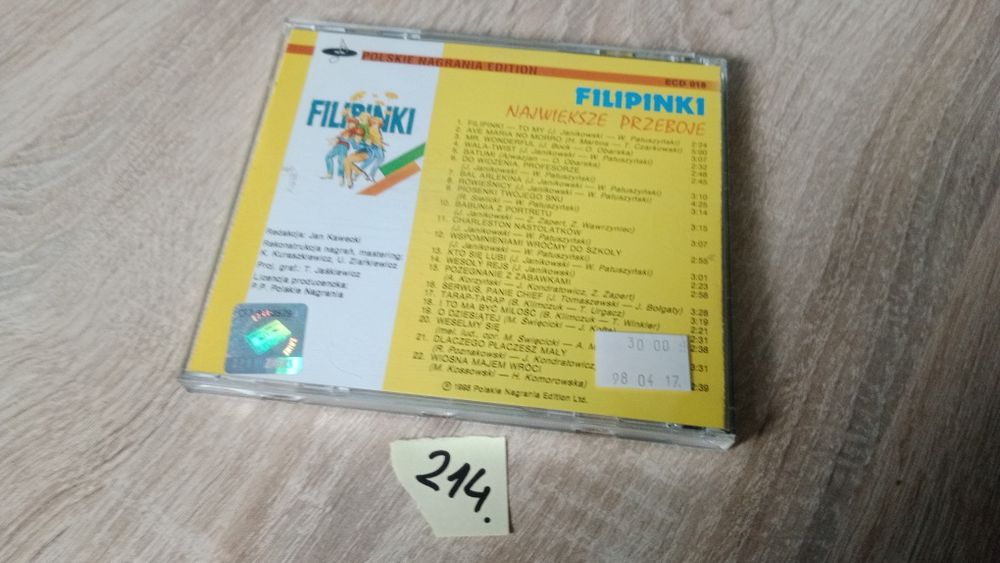 Filipinki - największe przeboje 1995 CD. 214.