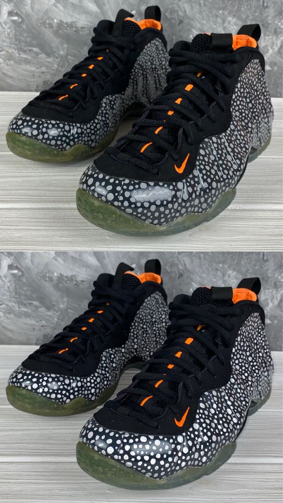 Баскетбольні кросівки nike air foamposite one safari 45/29 см