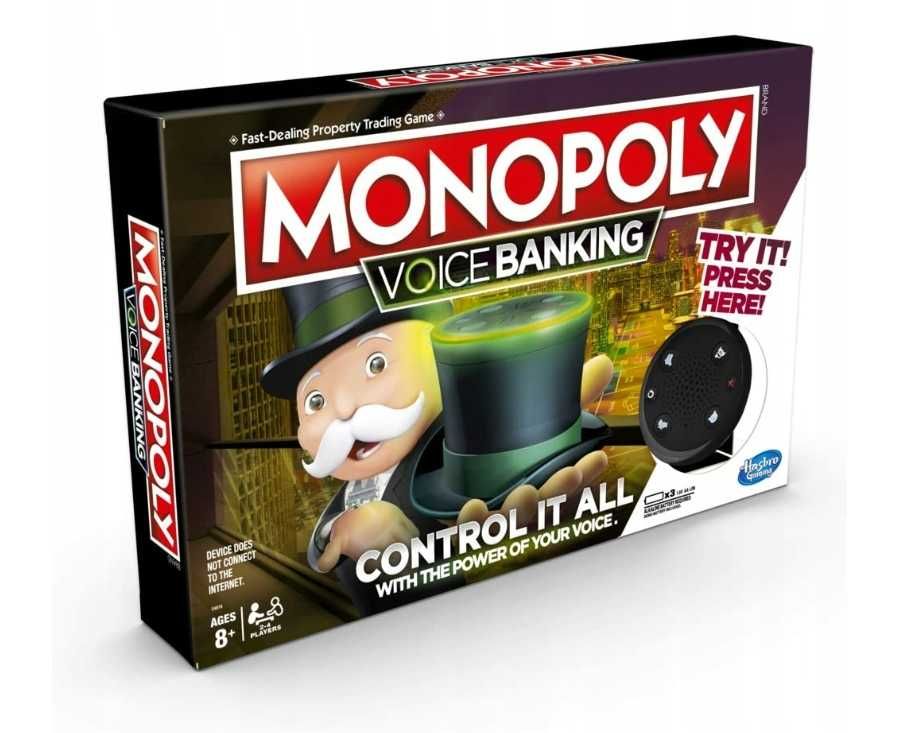 Hasbro Monopoly Voice Banking elektroniczna
