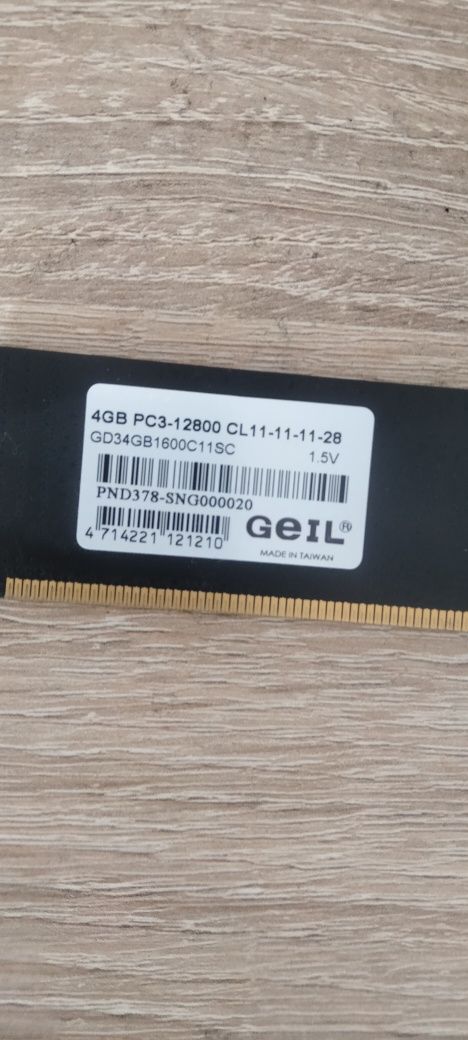 Pamięć ram DDR3 GEIL 8GB pc-12800 2x4gb