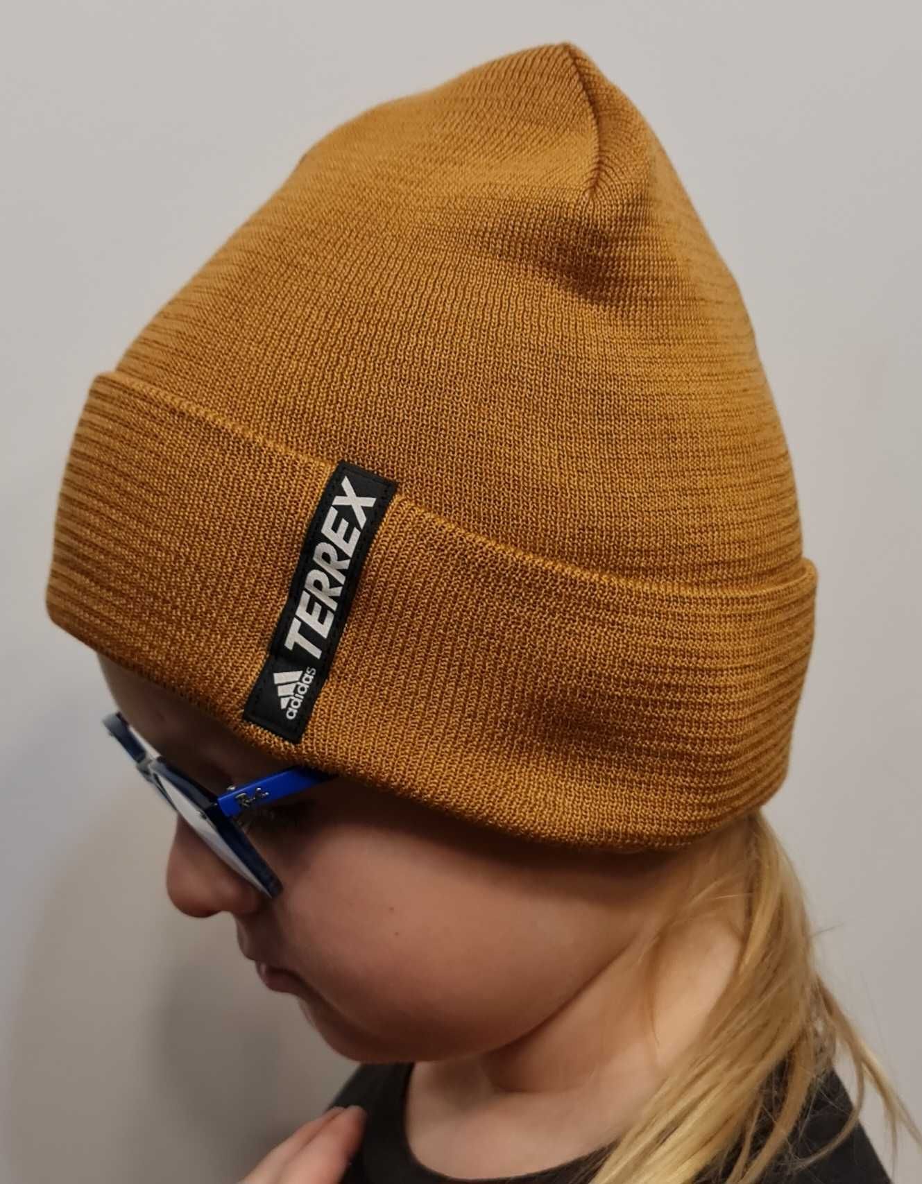 Nowa Czapka Beanie adidas Terrex Primegree GU2086 beżowy OSFY