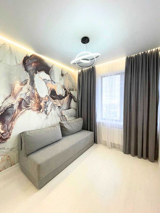 Панорама моря -Продажа 2-комнатной в ЖК Эллада-I с ремонтом и мебелью