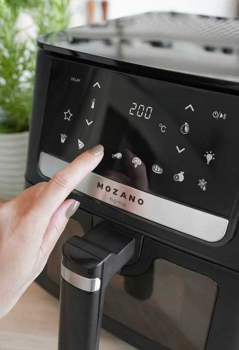 4w1 ZESTAW Frytkownica beztłuszczowa duża 6,5L AIR FRYER frytownica