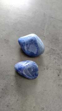 Kalcyt szafirowy niebieski naturalny minerał otoczak polerowany
