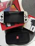 Nintendo swirch oled з чохлом кейсом блоком  стан нового