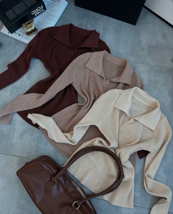 Жіночий светрик поло колір Мокко розмір універсальний